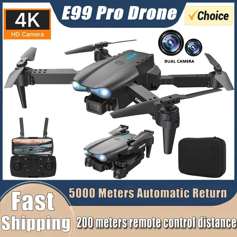 Eachine Drone E58 - Neue E99 RC-Drohne 4K Professionelle Weitwinkel-Dual-HD-Kamera